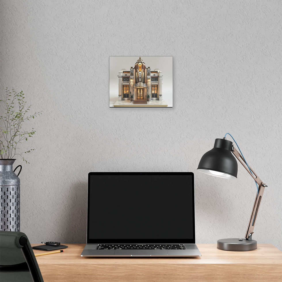 Thumbnail: The Starburst Pavilion, a Fantasy 1930s Art Deco Canvas Print