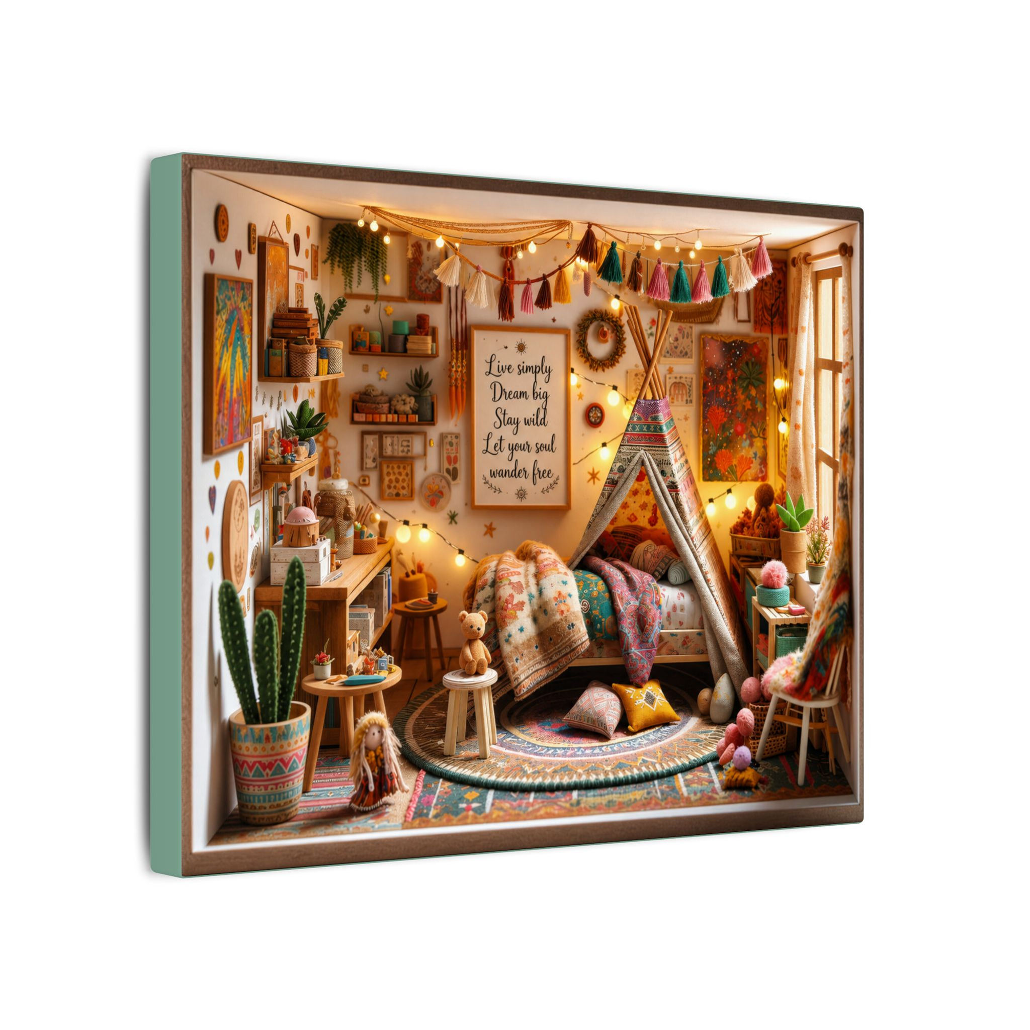 Bohemian Kid's Dream Room Box Canvas Print