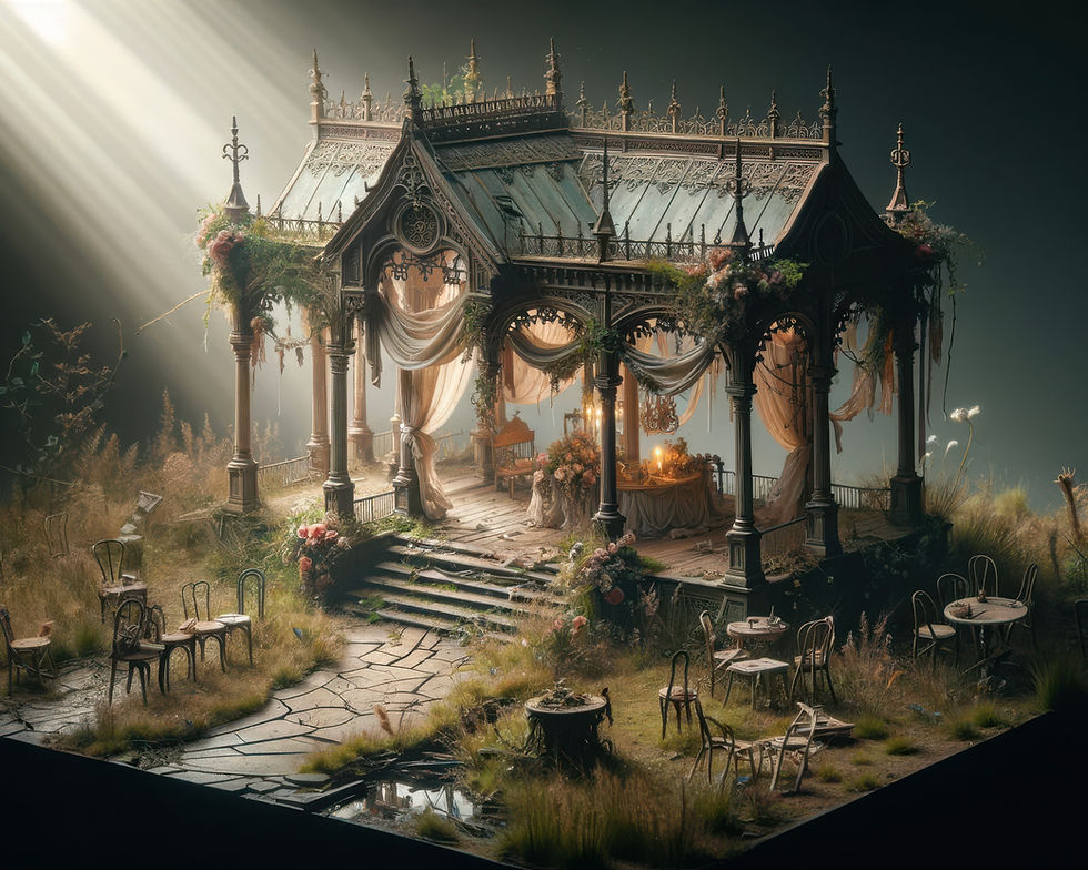 Victorian Elegance in Decay: A Miniature Inspired by Miss Havisham’s Abandoned Wedding