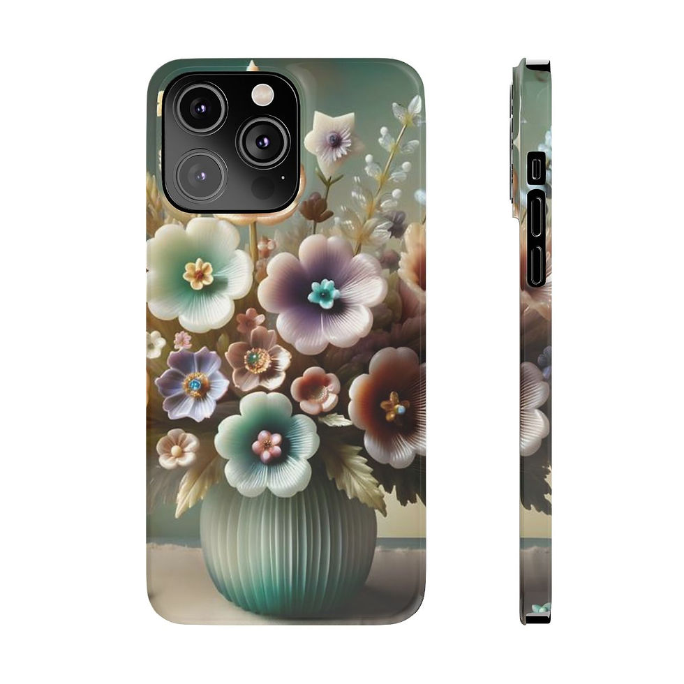 Thumbnail: Pyrex-Inspired Glass Flower Bouquet iPhone Case