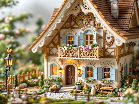 Edelweiss & Blue Shutters: A Fantasy Austrian Chalet Diorama That Smells Like Fresh Strudel (If Only Screens Had Smell-o-Vision)