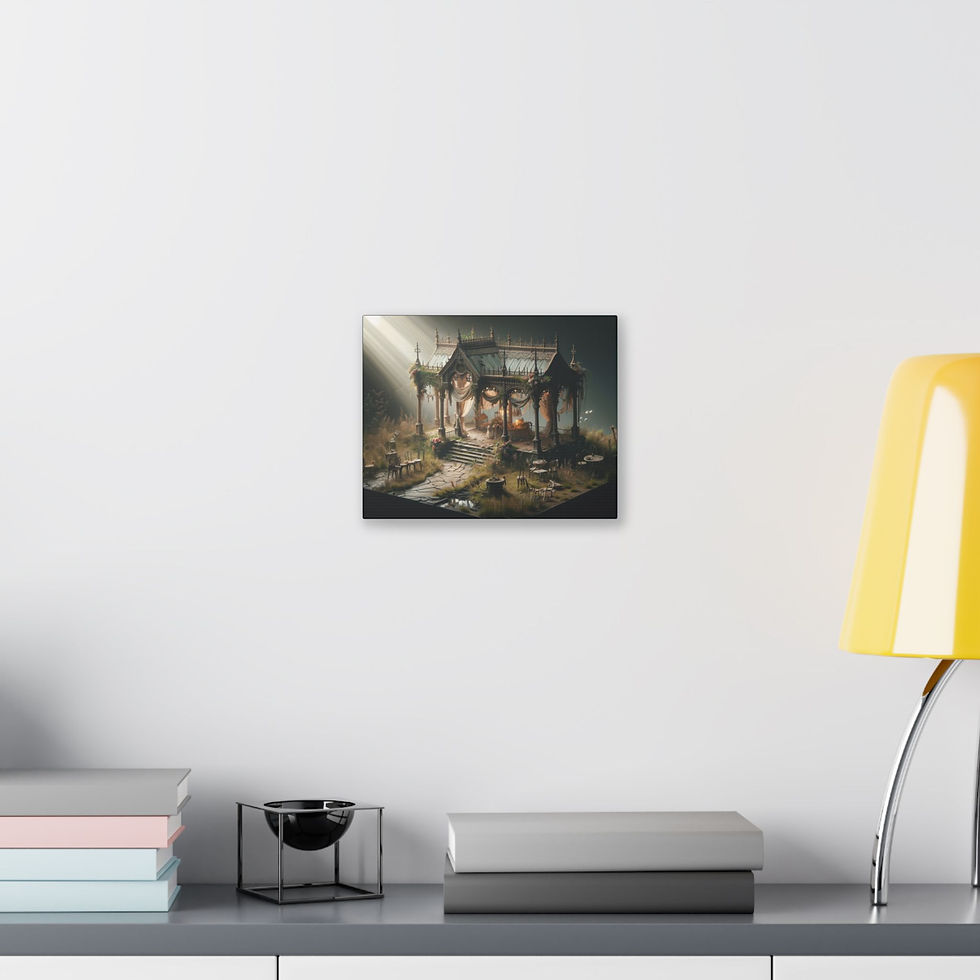 Thumbnail: Miss Havisham’s Abandoned Wedding Pavilion Diorama Canvas Print