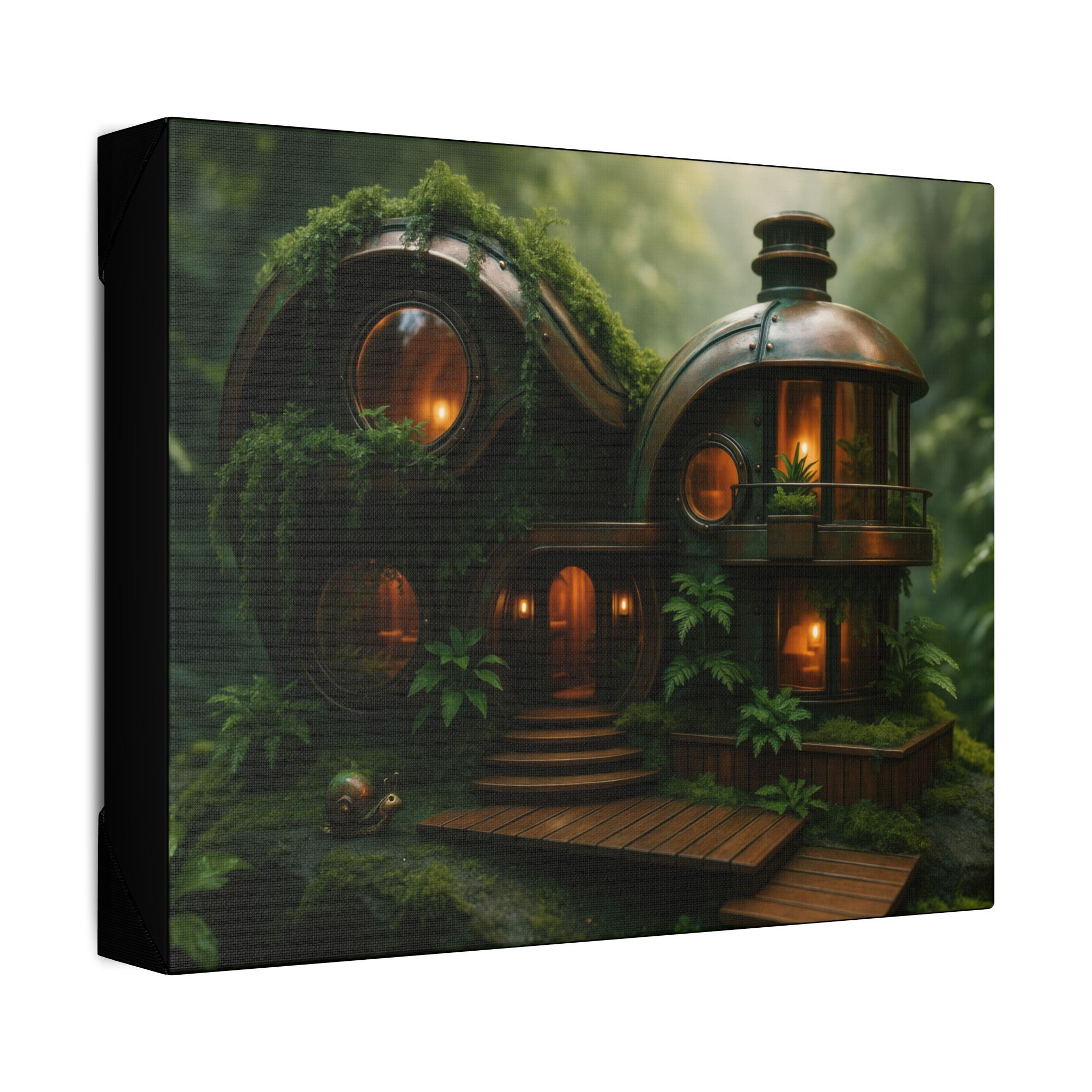 Copper Curves & Jungle Dreams” canvas print