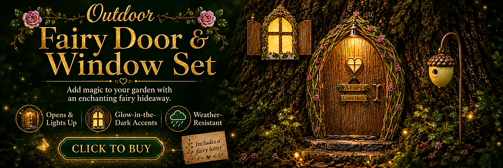 Thumbnail: Opening Fairy Door and Window with Light, Fairy Doors for Trees Outdoor