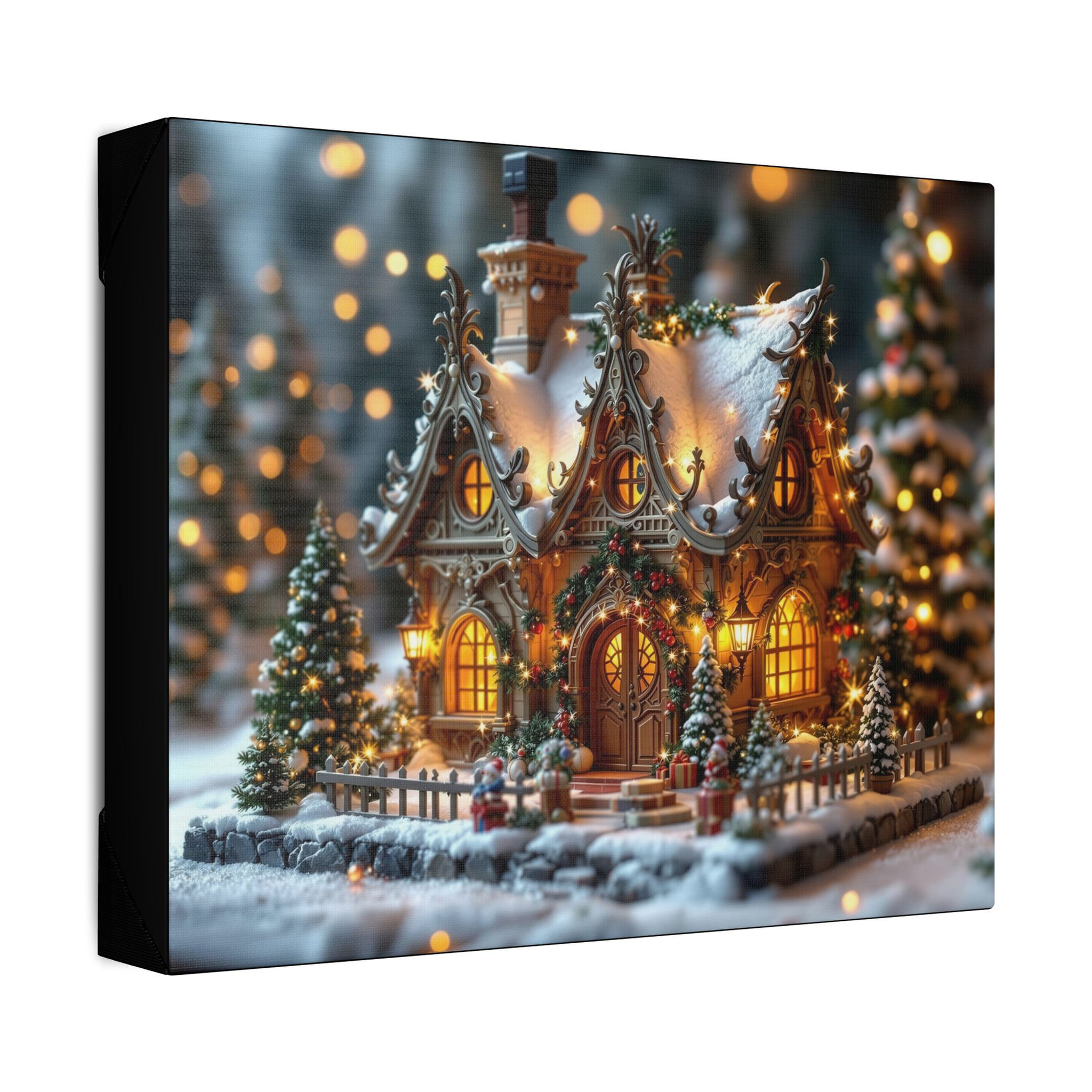"Rococo Fantasy Elf Cottage" Canvas Print