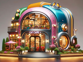 Where Felines and Futurism Meet: The Miniature Cat Café Oasis