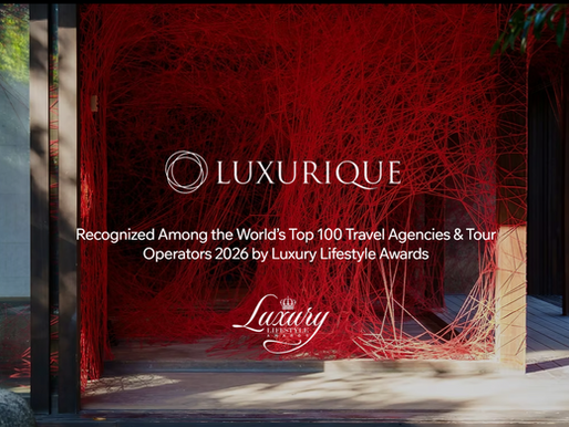 Luxurique Joins the Top 100 Luxury Travel Agencies and Tour Operators of the World 2026