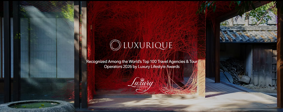 Luxurique Joins the Top 100 Luxury Travel Agencies and Tour Operators of the World 2026