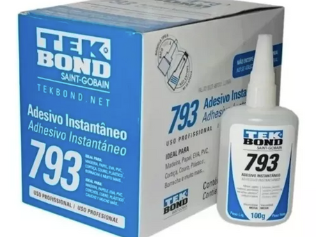 Ciano 793 Tekbond: Adesivo Instantâneo para Colagens Rápidas.