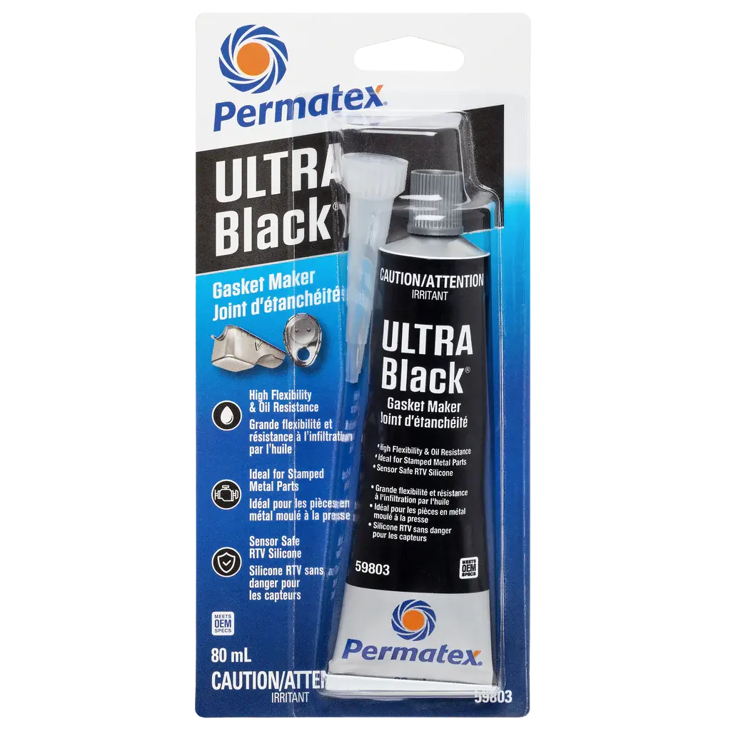 Permatex® Ultra Black® Gasket Maker 598BR, Tubo de 80 mL