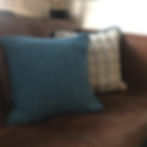 Blue / grey textured cushions