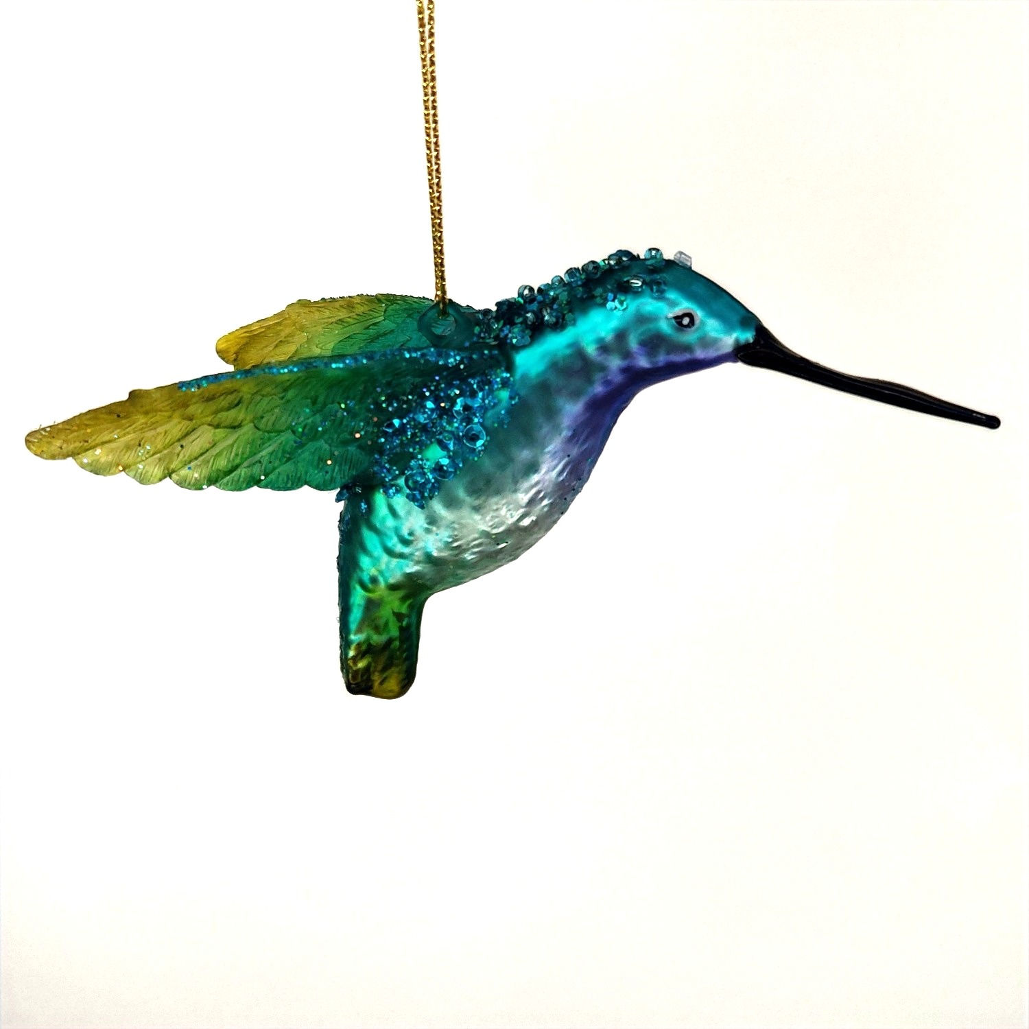 Blue Hummingbird Ornament