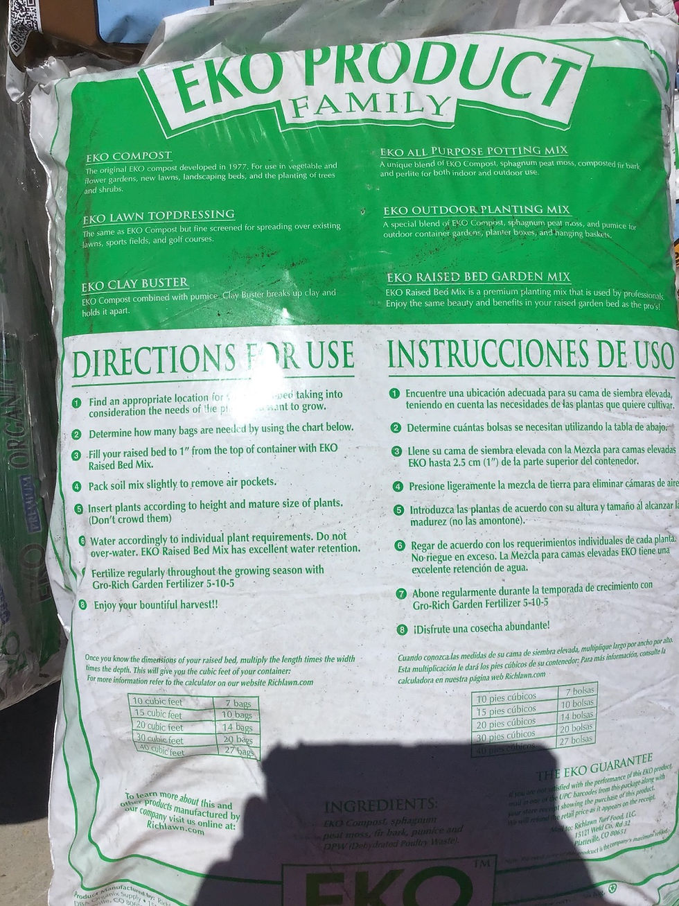 Thumbnail: EKO Organic Raised Bed Garden Mix 1.5 cubic feet