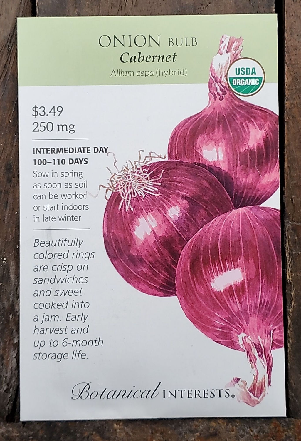 Onion Cabernet Organic