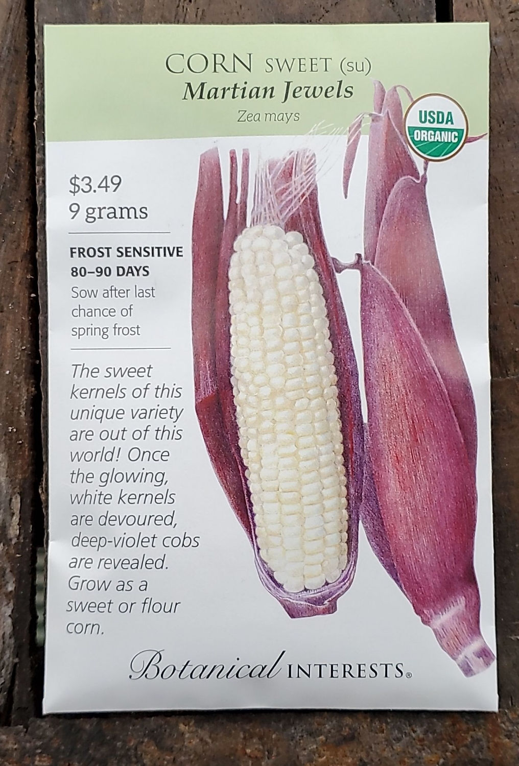 Corn Sweet Martian Jewels Organic