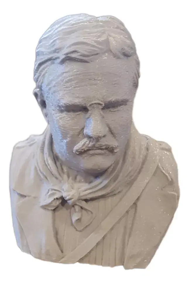 Busto Estátua Theodore Roosevelt - 12 Cm