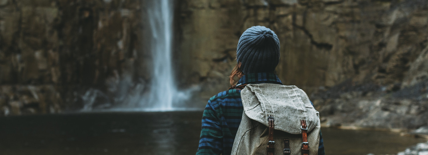 Com vista para a cachoeira