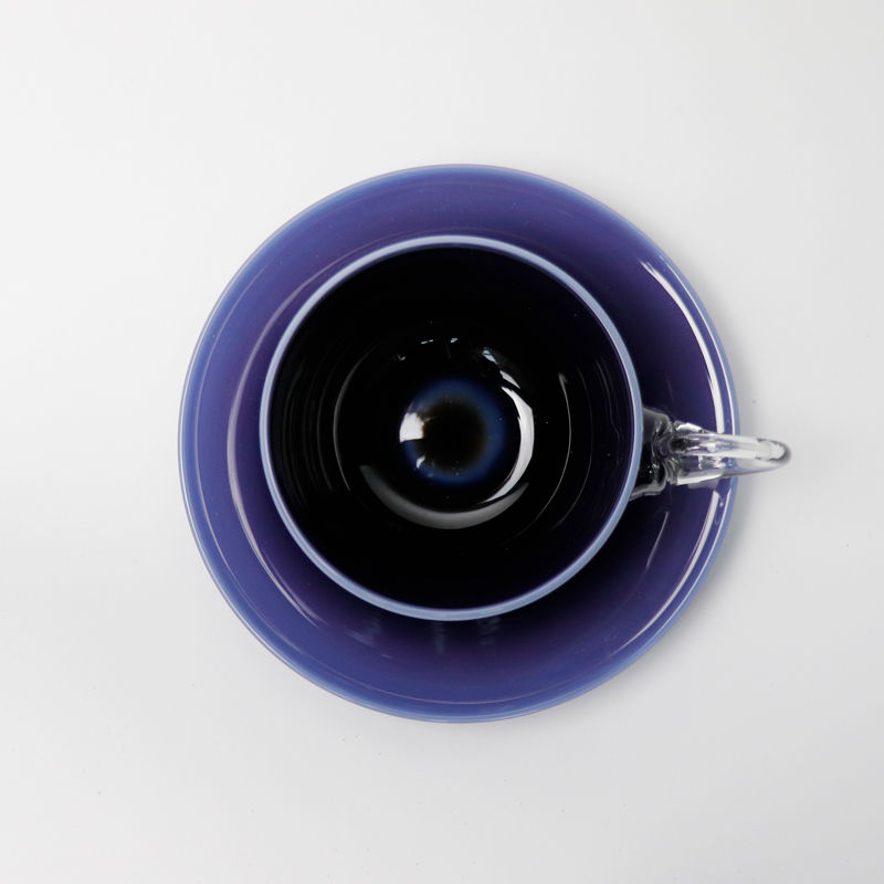 サムネイル： 耐熱耀変ガラス　TEA CUP & SAUCER（tcs_PU3）