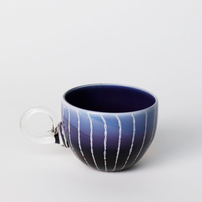 サムネイル： 耐熱耀変ガラス　TEA CUP & SAUCER（tcs_PUL5）