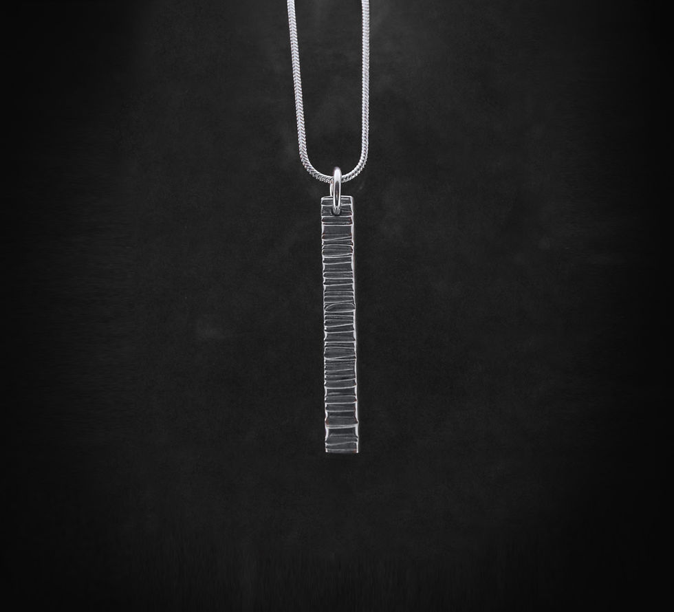 Textured Bar Pendant