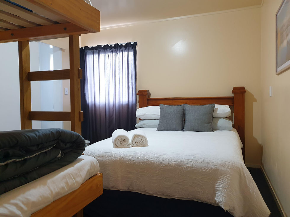 Room of Double bed with bunk bed