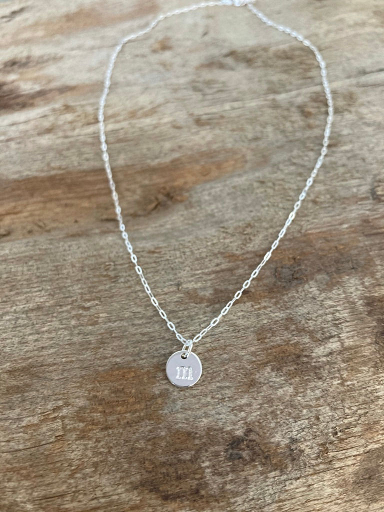 Tiny Initial Necklace