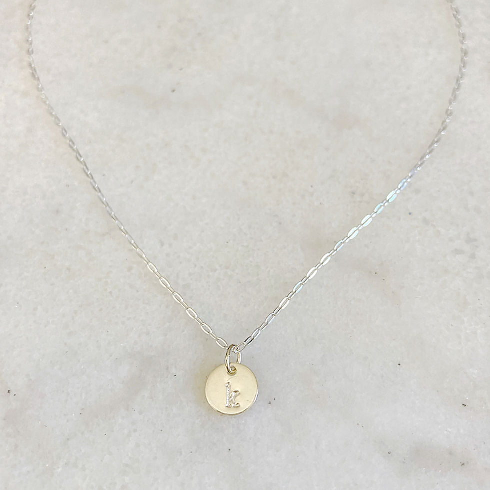 Thumbnail: Tiny Initial Necklace