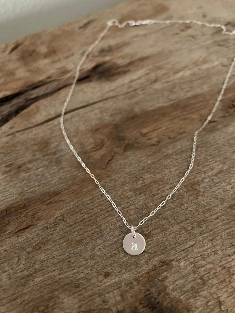 Thumbnail: Tiny Initial Necklace