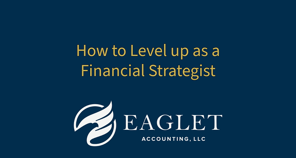 How to Level up as a Financial Strategist