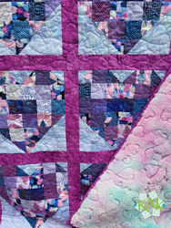 Custom quilts, longarm services, quilt, #heartsandloopspanto