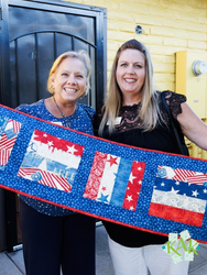 Tablerunner, Fourth of July, CVEA Chamber of Commerce, Longarm services, quilt