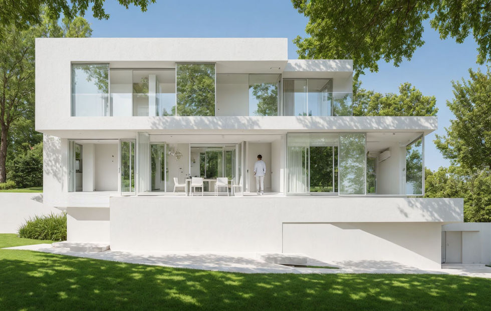 Moderní vila ve svahu