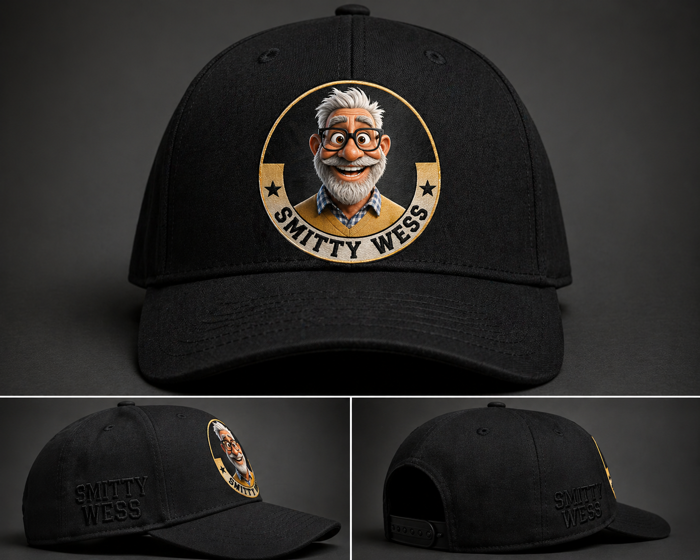 Smitty Wess Black Signature Cap.