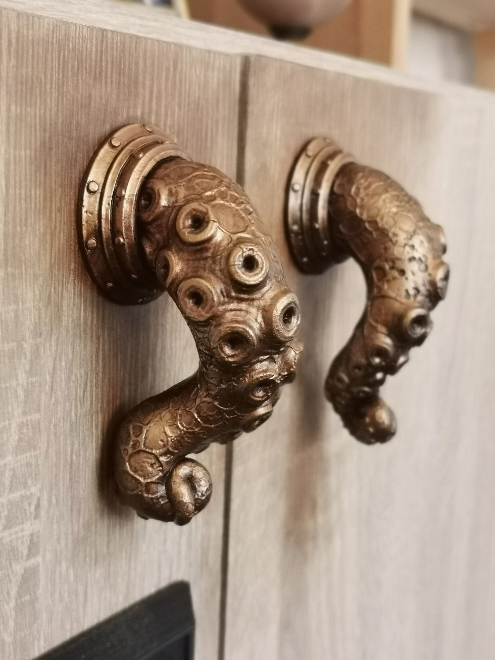 Dekoratif Ahtapot Kapı Kolu