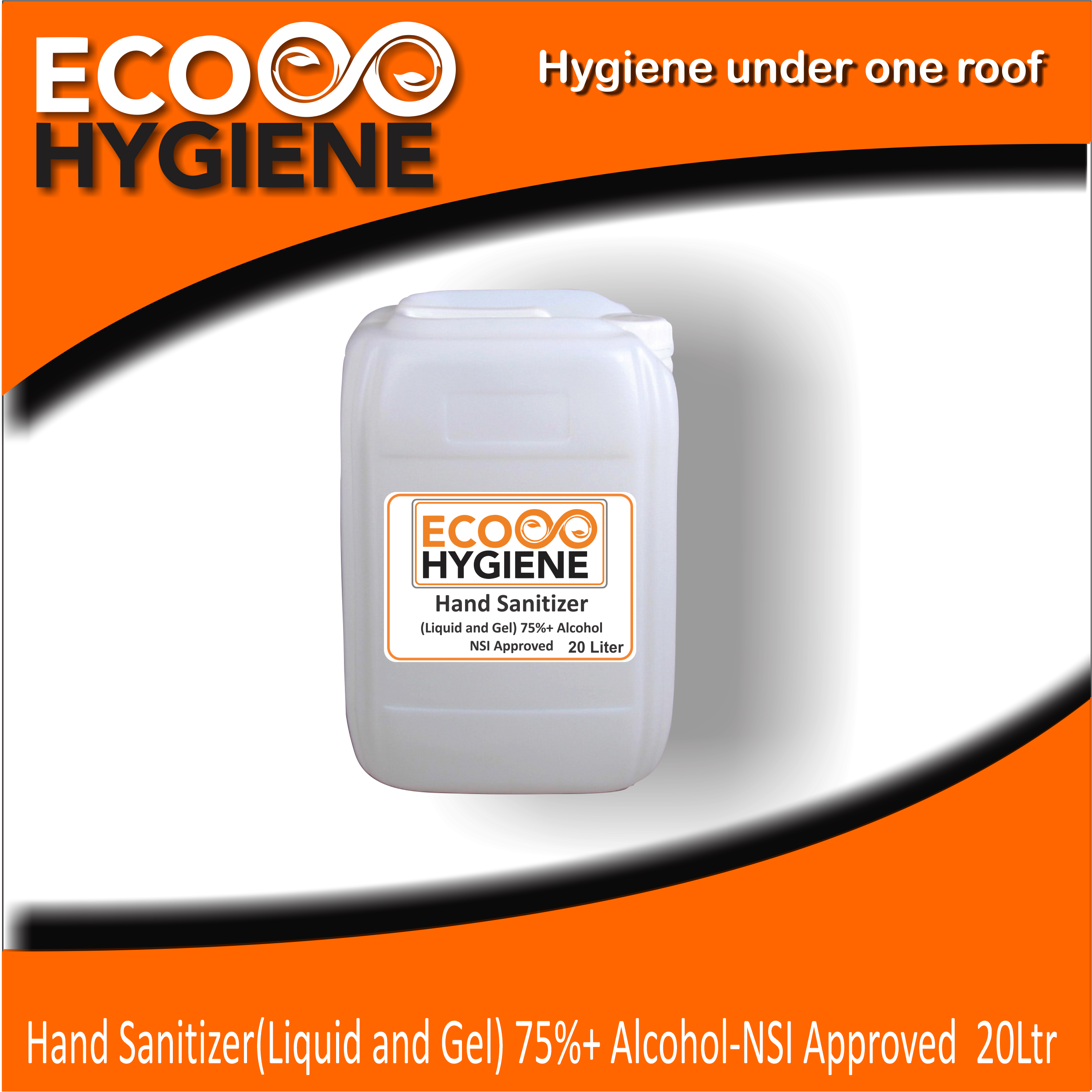 Hand Sanitizer(Liquid and Gel) 75%+ Alcohol-NSI Approved	20Ltr