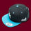 Thumbnail: Accordion Soul Music Adjustable Snapback Hat Black/Teal