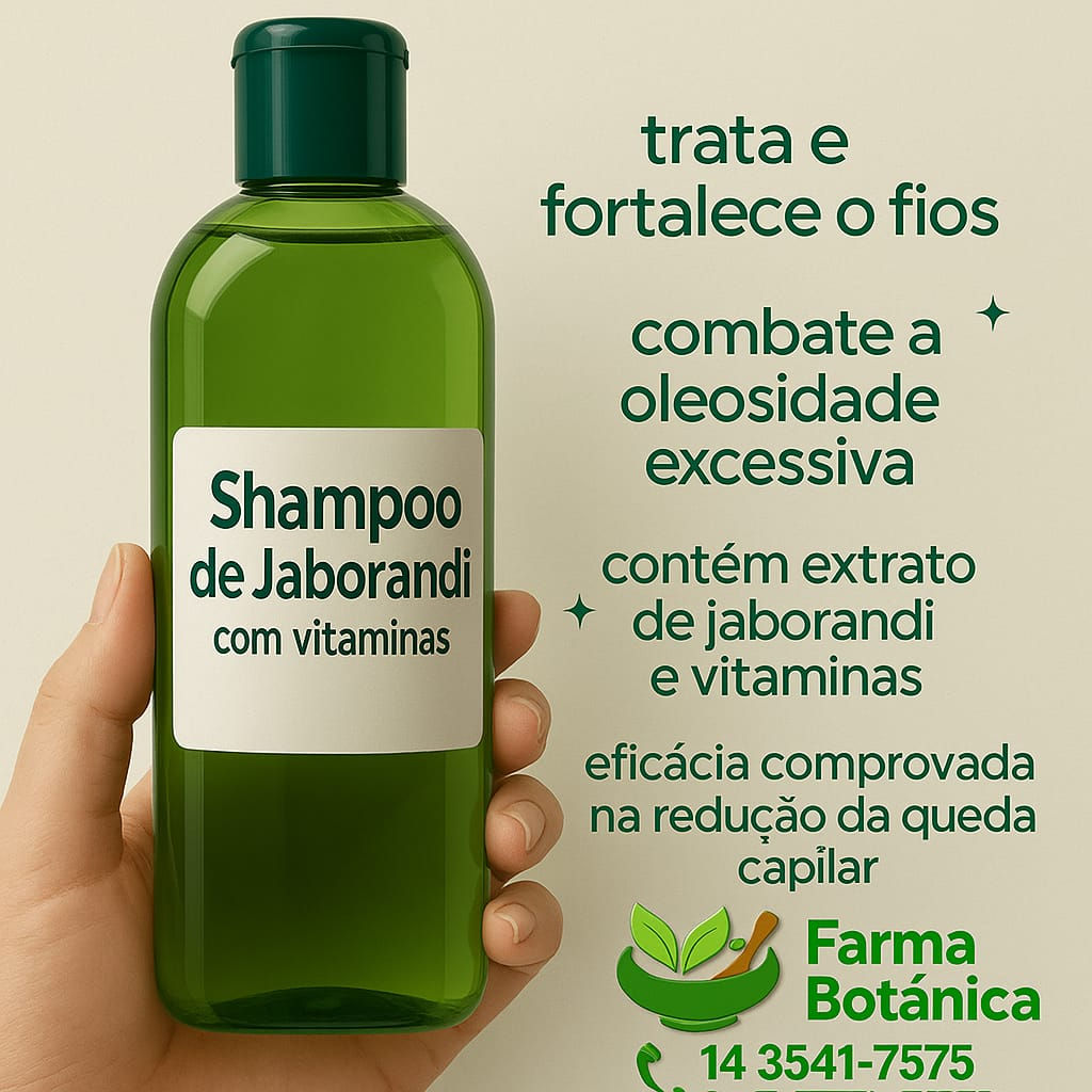Shampoo de Jaborandi com Vitaminas