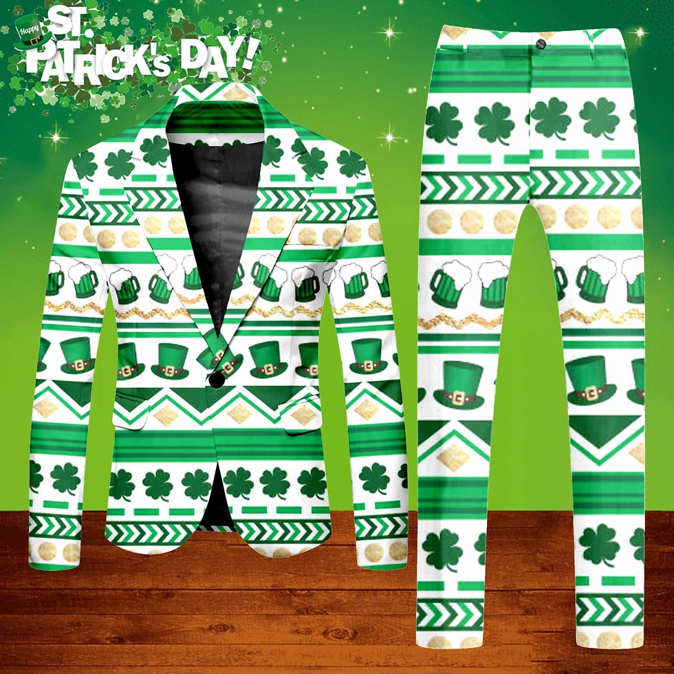 Thumbnail: Men's St. P's Day 3 Piece Tailored Suit