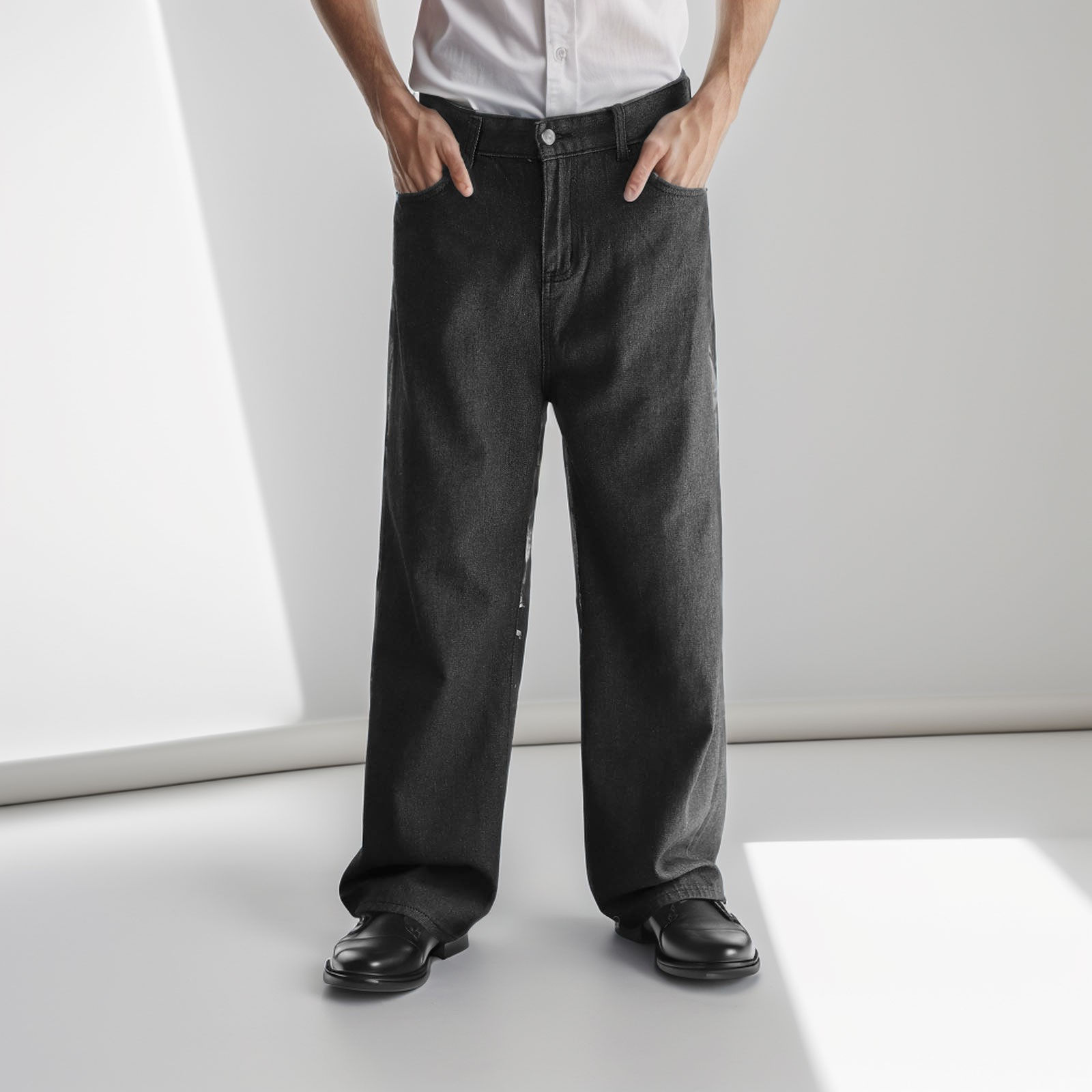 Retro Loose Fit Goth Wide Leg Jeans