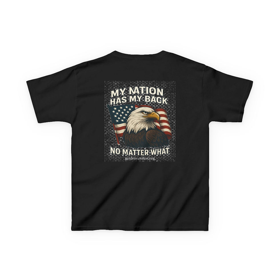 Thumbnail: Patriotic Kids T-Shirt | My Nation Has My Back | USA Flag Shirt | Shirt for Kids