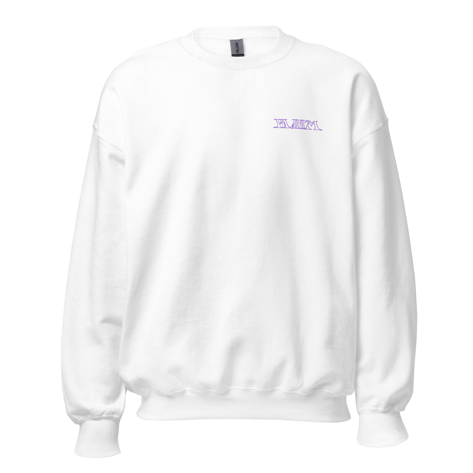 Bloom Unisex Sweatshirt, purple logo