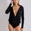Miniature : Body cache coeur en maille lurex noir
