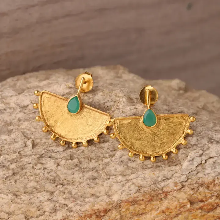 Boucles d'oreilles chrisophase