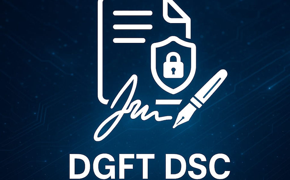 DGFT DSC: Secure digital signature on document