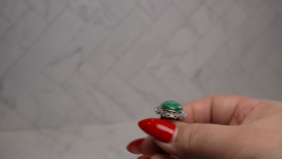 Thumbnail: Malachite Crystal Car Clip