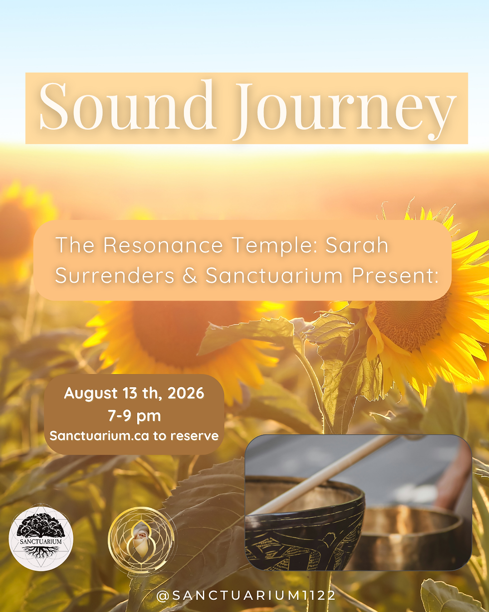 Sarah Surrenders : August Sound Bath