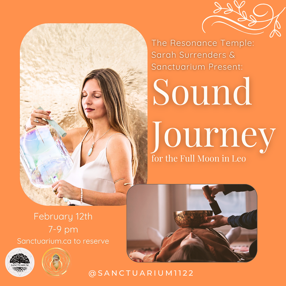Sarah Surrenders : Full Moon in Leo Sound Bath