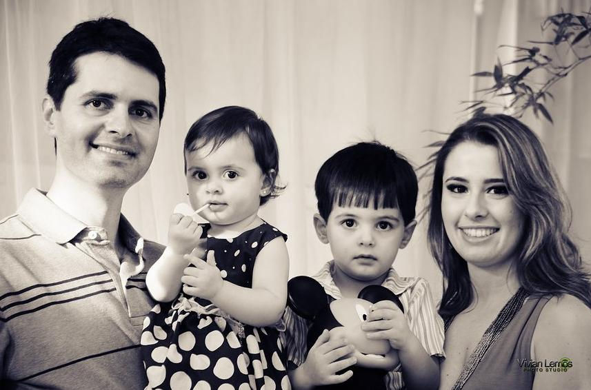1 ano Mariana e 3 anos Gustavo