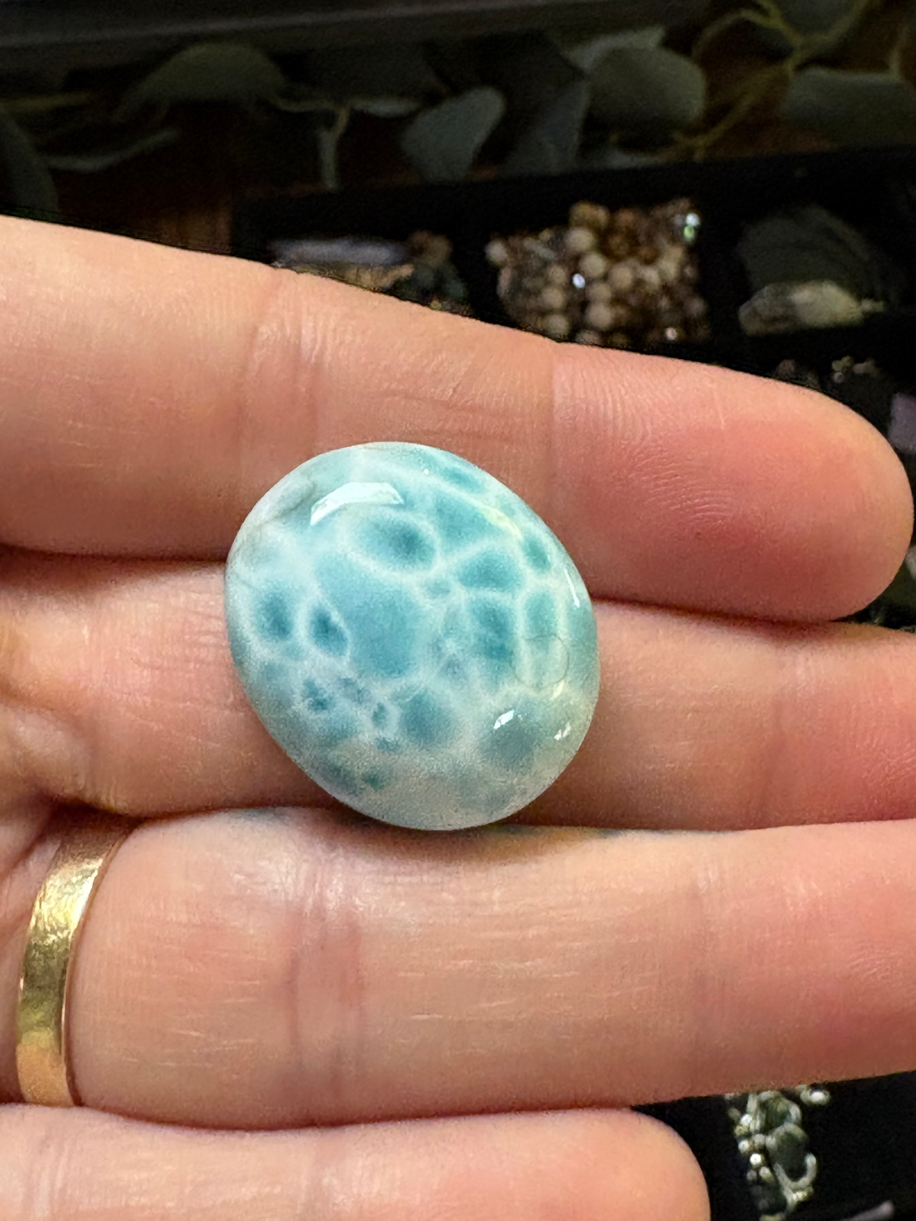 Larimar Cabochon (AAA grade)