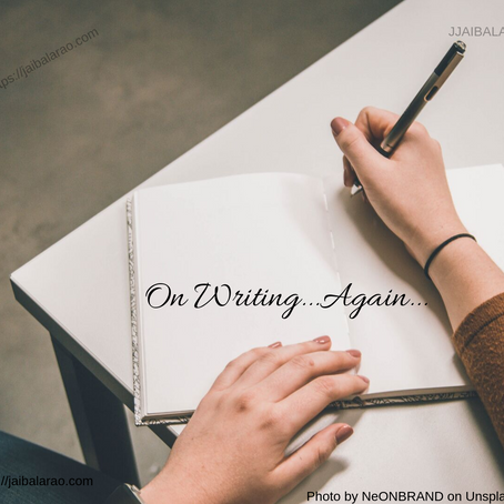 On Writing…Again…